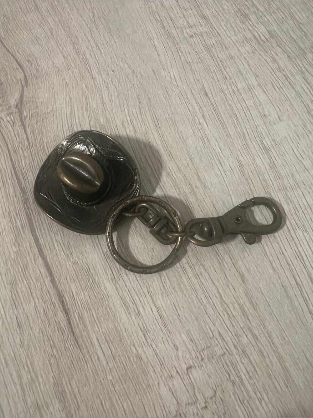 Vintage Western Cowboy Hat Keychain & Bag Charm